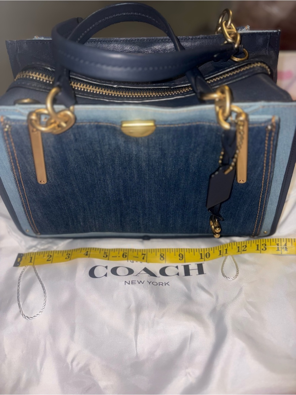 Coach Dreamer 36, Blue Denim Colorblock - Picture 8 of 13